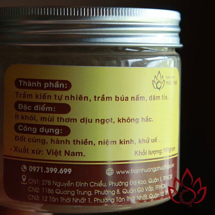 Bột Trầm Hương Tự Nhiên | 100 gram | Loại 1